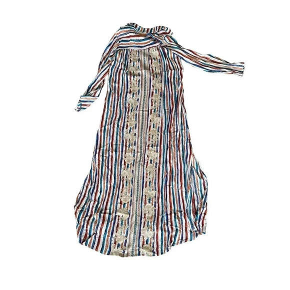 NWT Andree By Unit Women's Multicolor Striped Button Down Shirt Dress Size Small - Picture 4 of 5